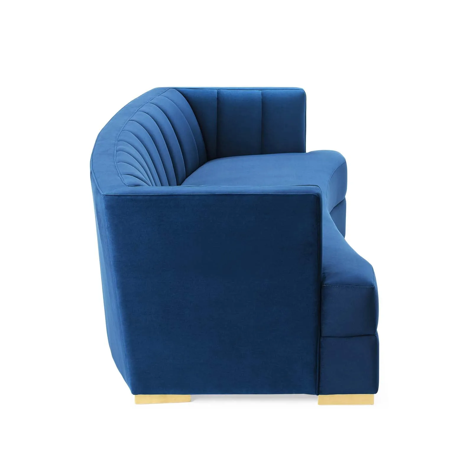 Encompass Channel Tufted Performance Velvet Curved Sofa by Modway