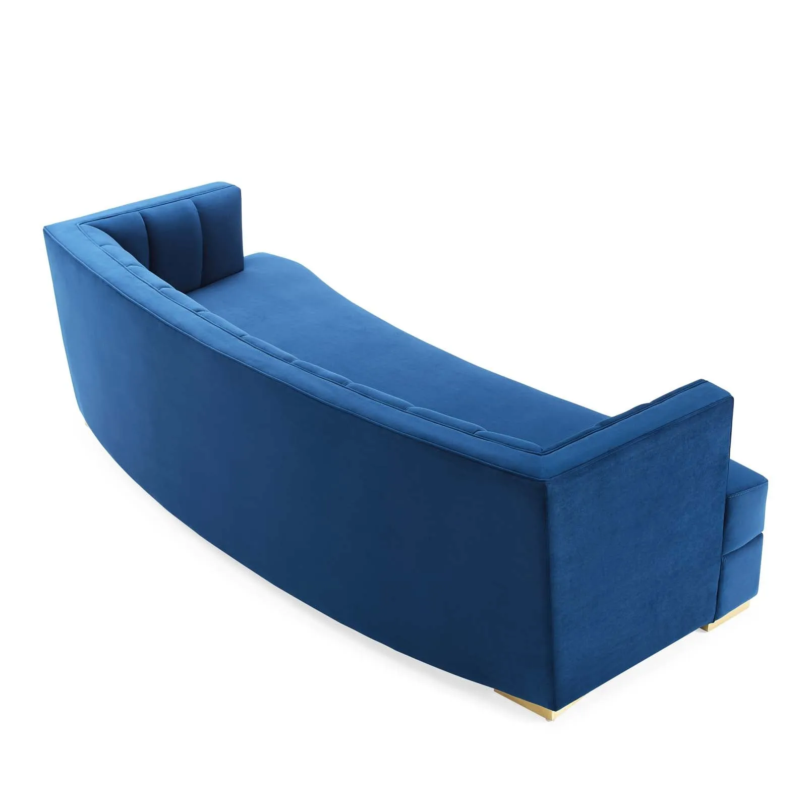 Encompass Channel Tufted Performance Velvet Curved Sofa by Modway