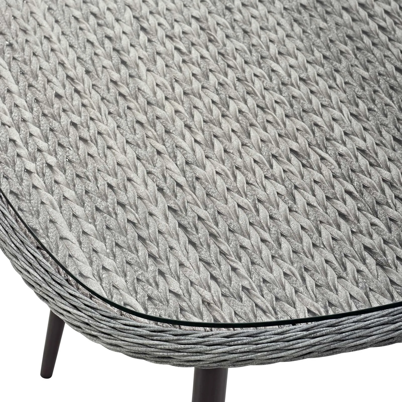Endeavor 36" Outdoor Patio Wicker Rattan Dining Table by Modway