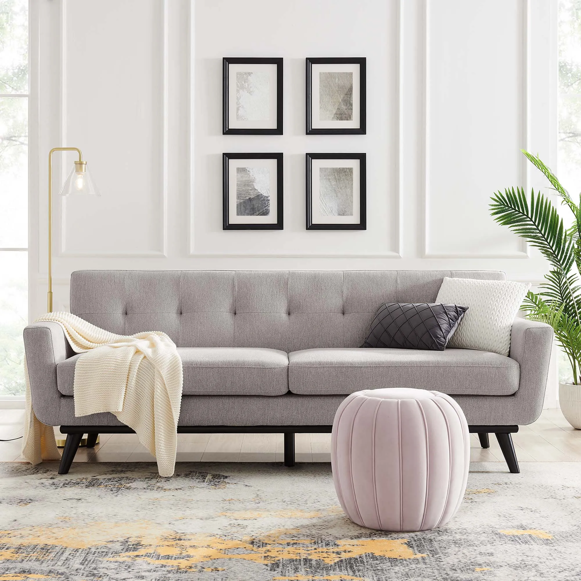 Engage Herringbone Fabric Sofa by Modway