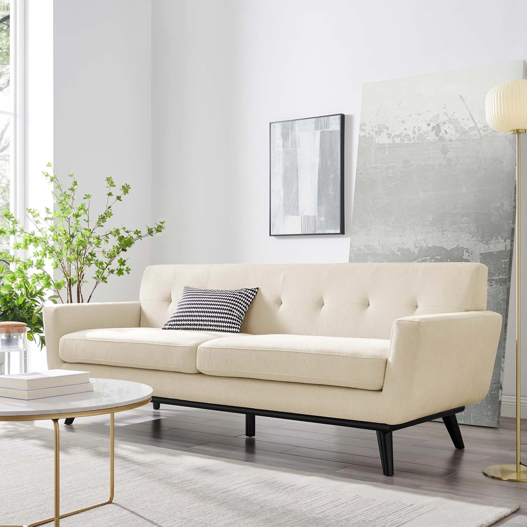 Engage Herringbone Fabric Sofa by Modway