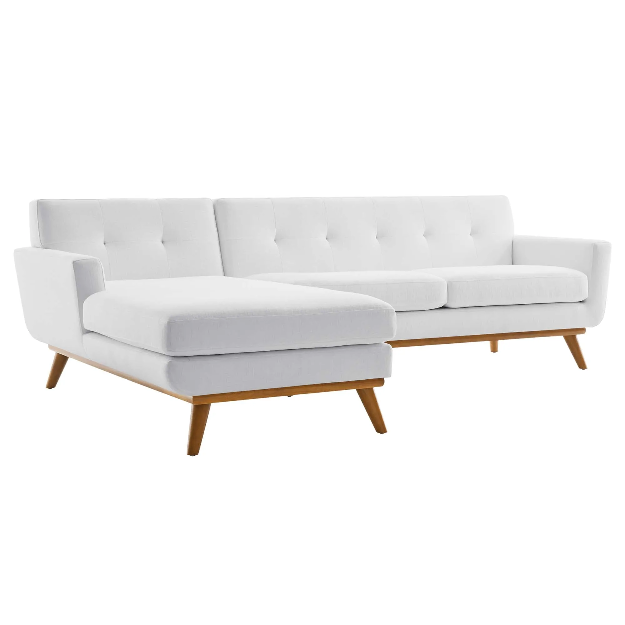 Engage Left-Facing Upholstered Fabric Sectional Sofa by Modway