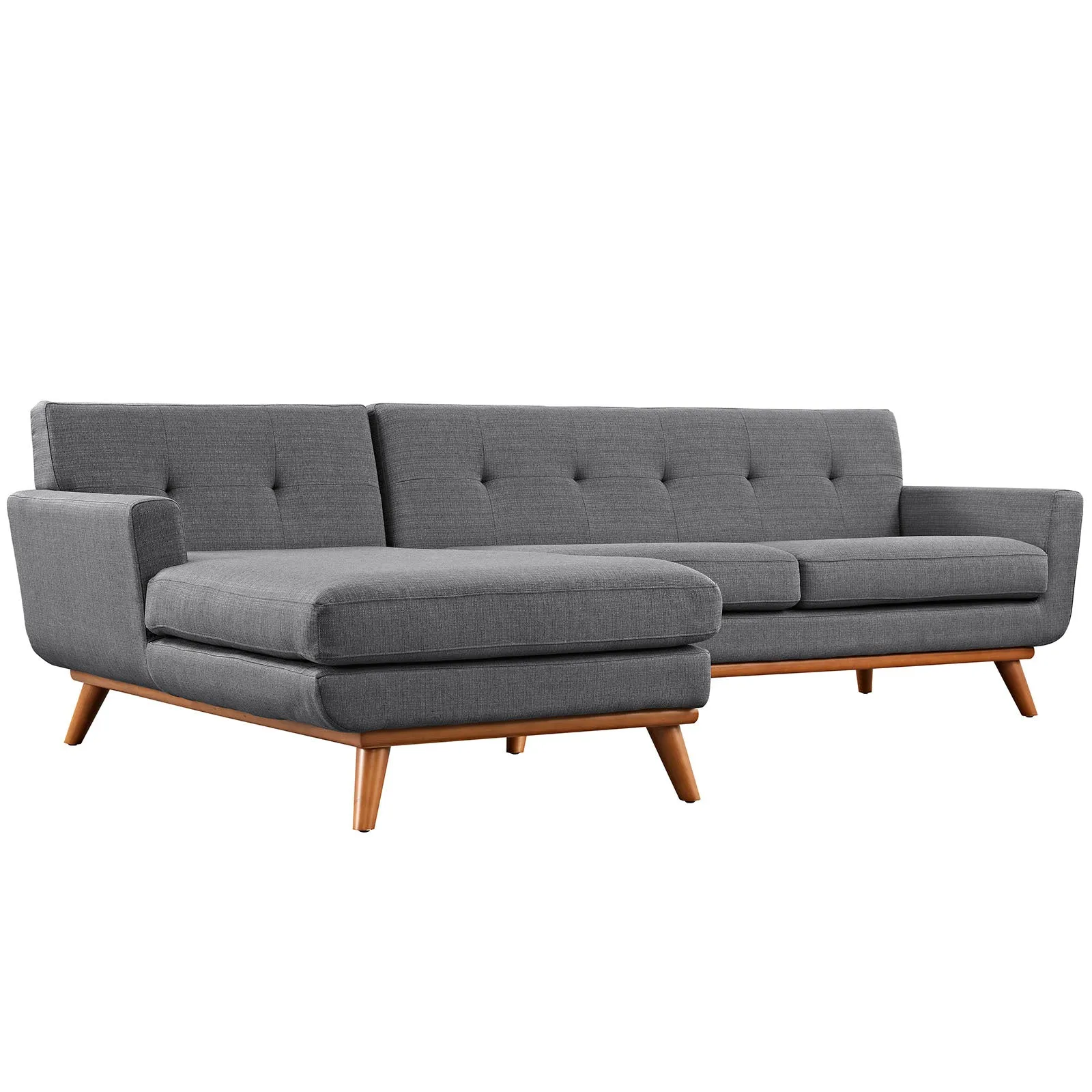 Engage Left-Facing Upholstered Fabric Sectional Sofa by Modway