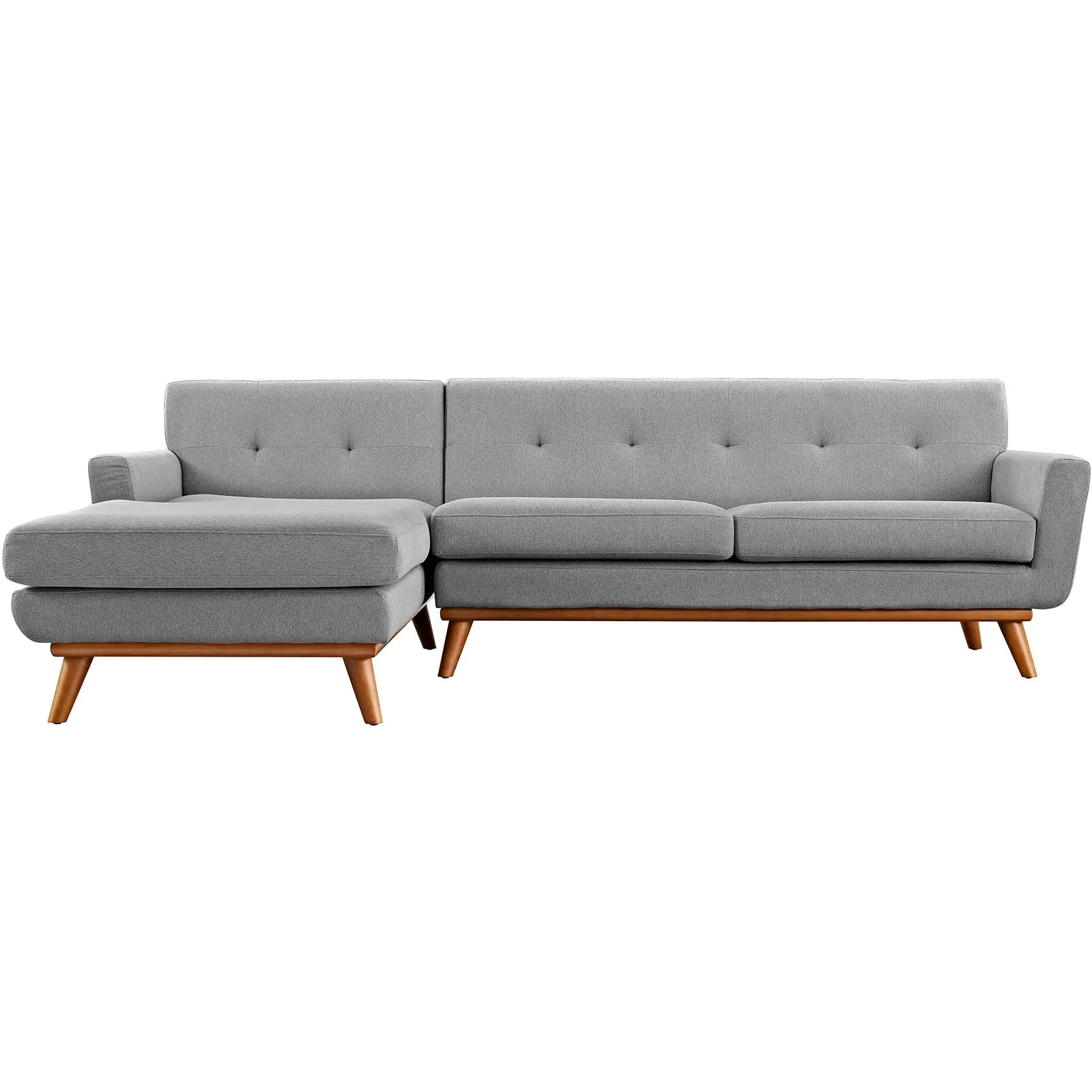 Engage Left-Facing Upholstered Fabric Sectional Sofa by Modway