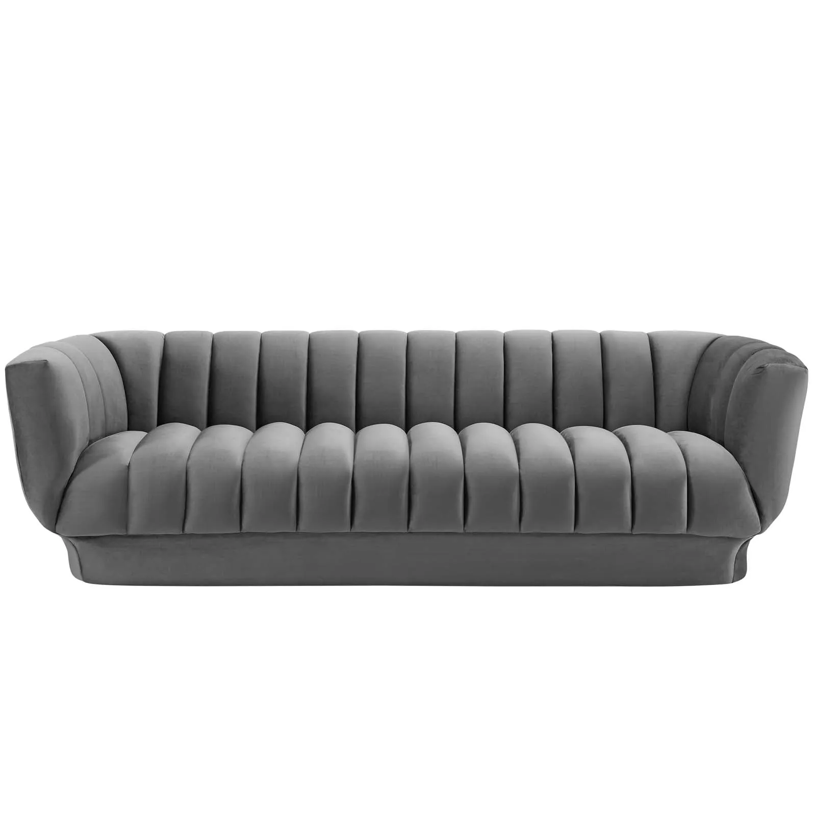 Entertain Vertical Channel Tufted Performance Velvet Sofa by Modway