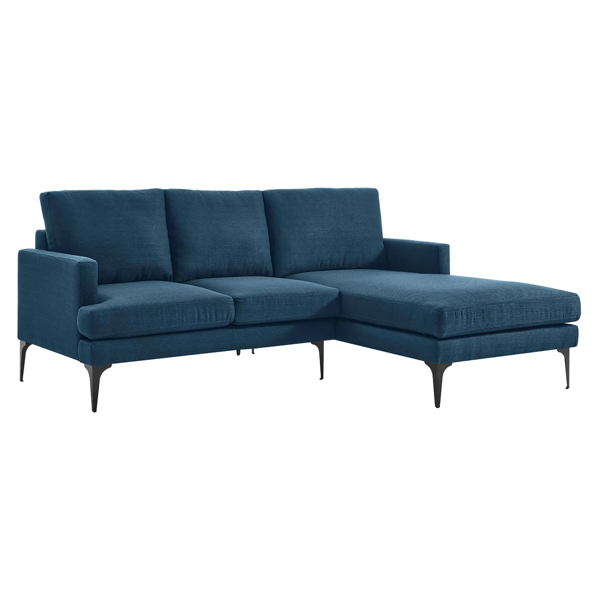 Evermore Right-Facing Upholstered Fabric Sectional Sofa by Modway