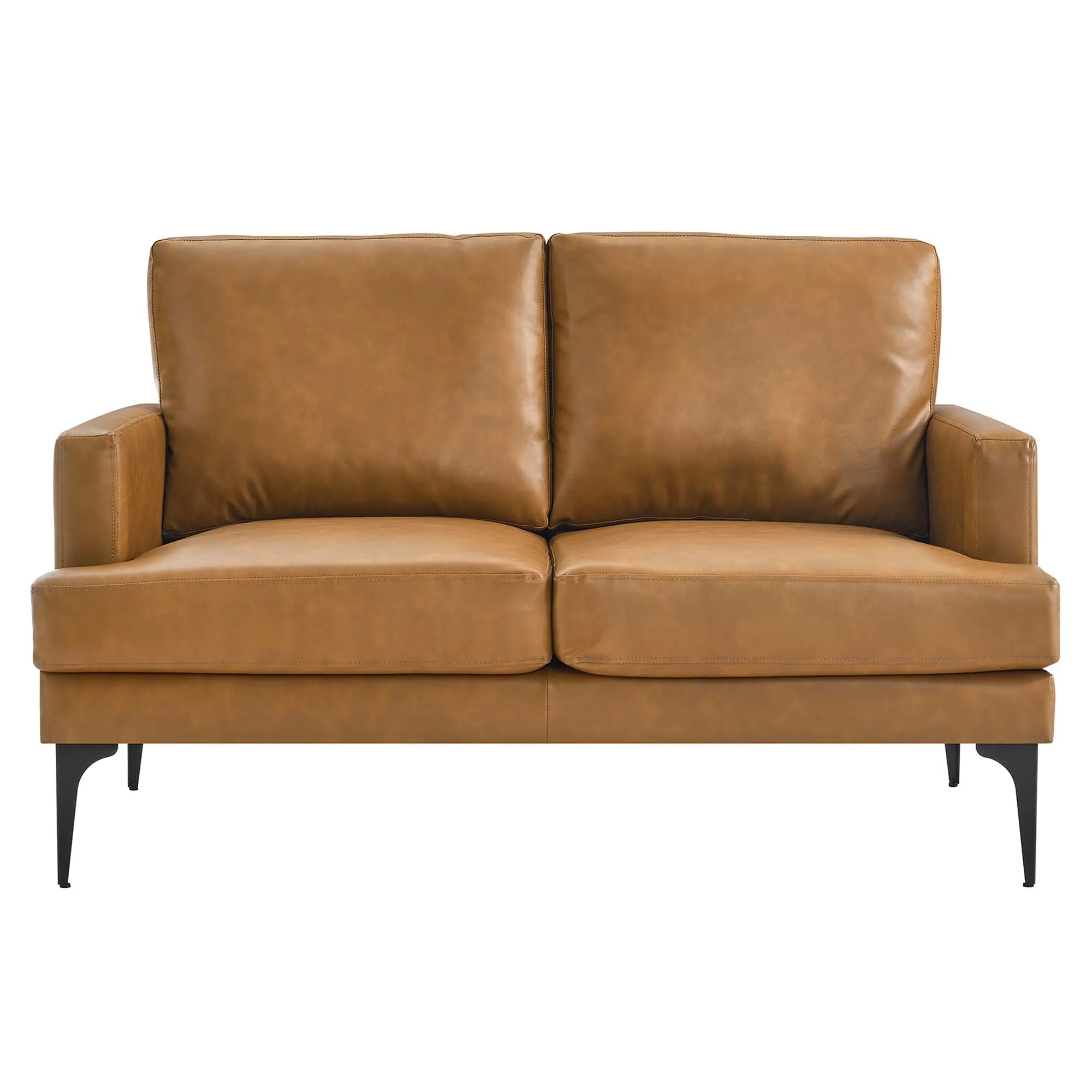 Evermore Vegan Leather Loveseat by Modway