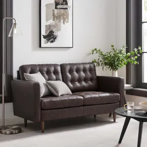 Exalt Tufted Leather Loveseat by Modway