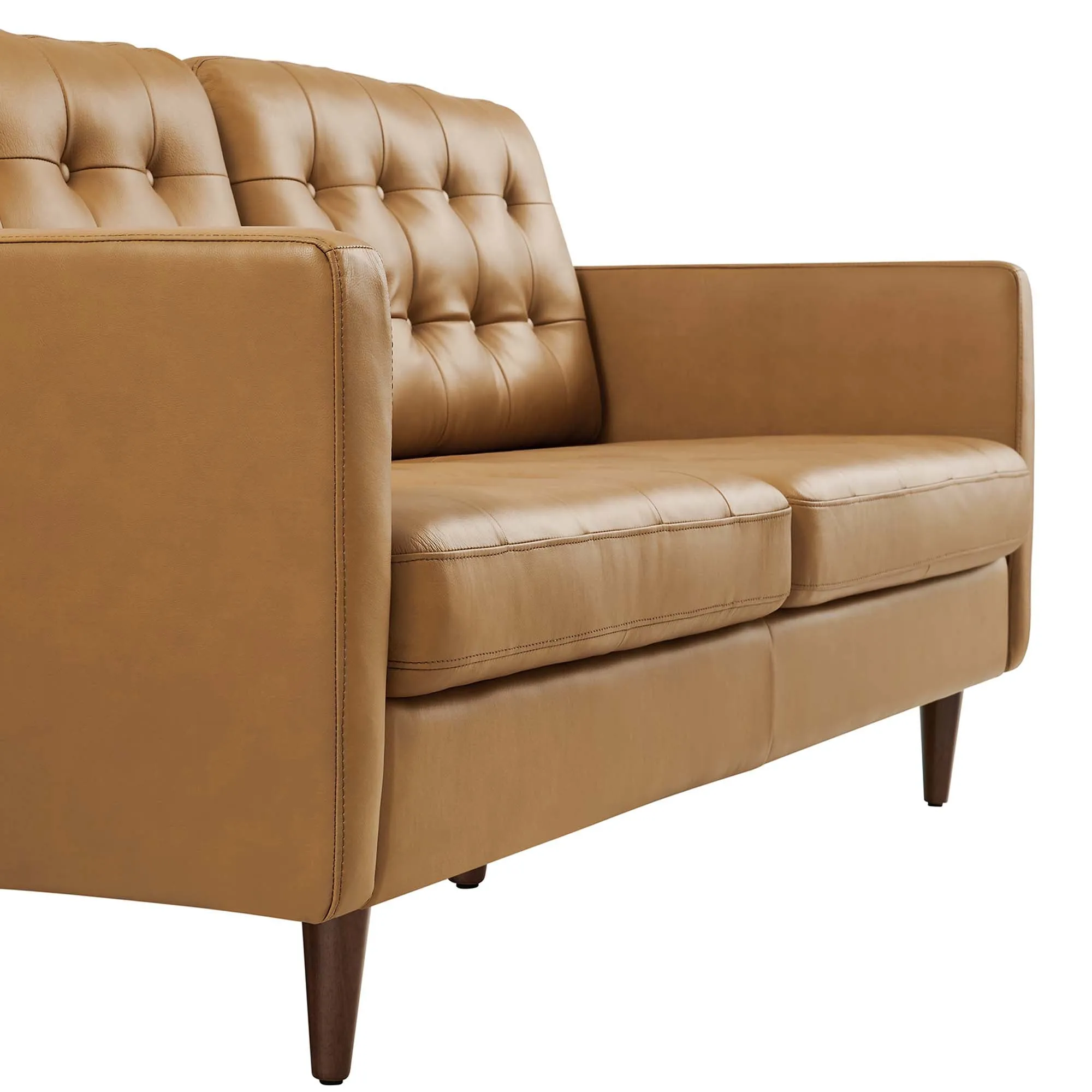 Exalt Tufted Leather Sofa by Modway