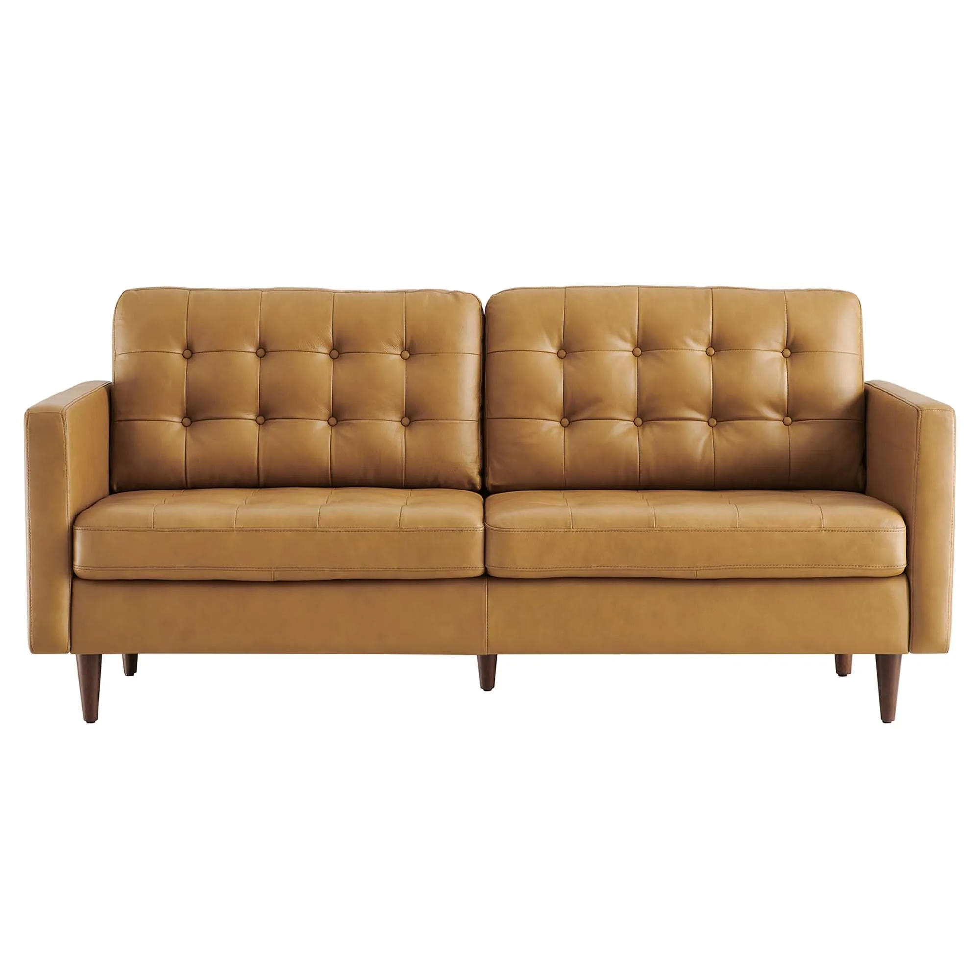 Exalt Tufted Leather Sofa by Modway