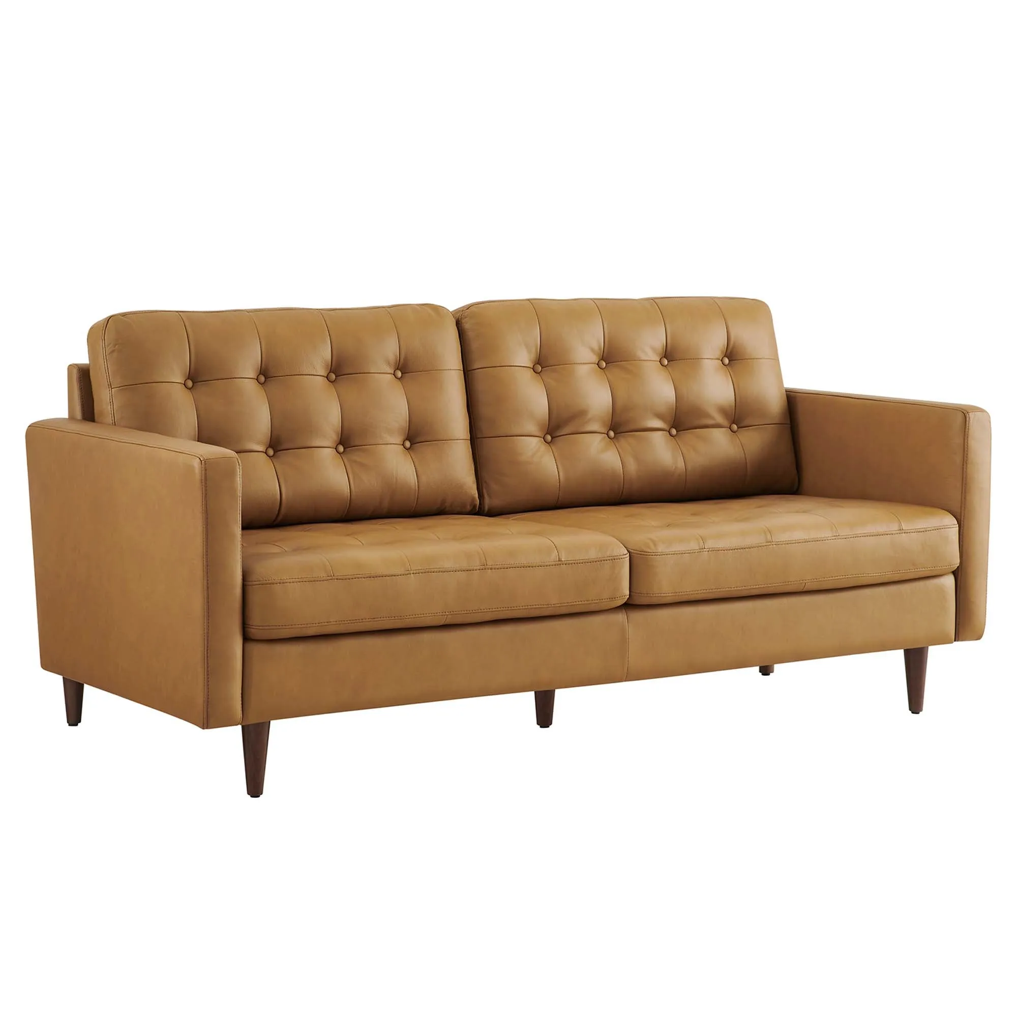 Exalt Tufted Leather Sofa by Modway