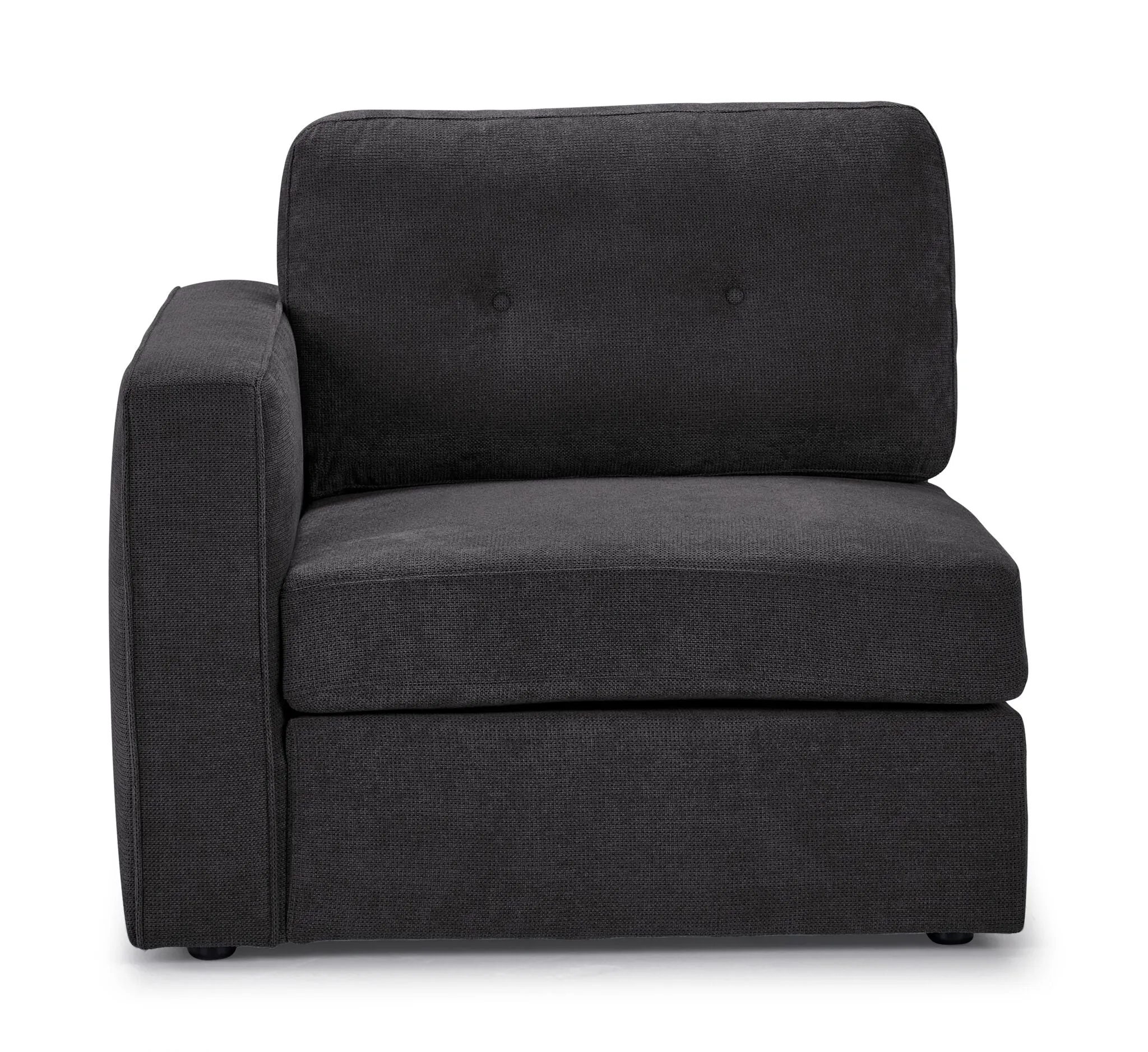 Feeling Connected - Connex 6-Piece Modular Sectional with Storage Console - Dark Grey