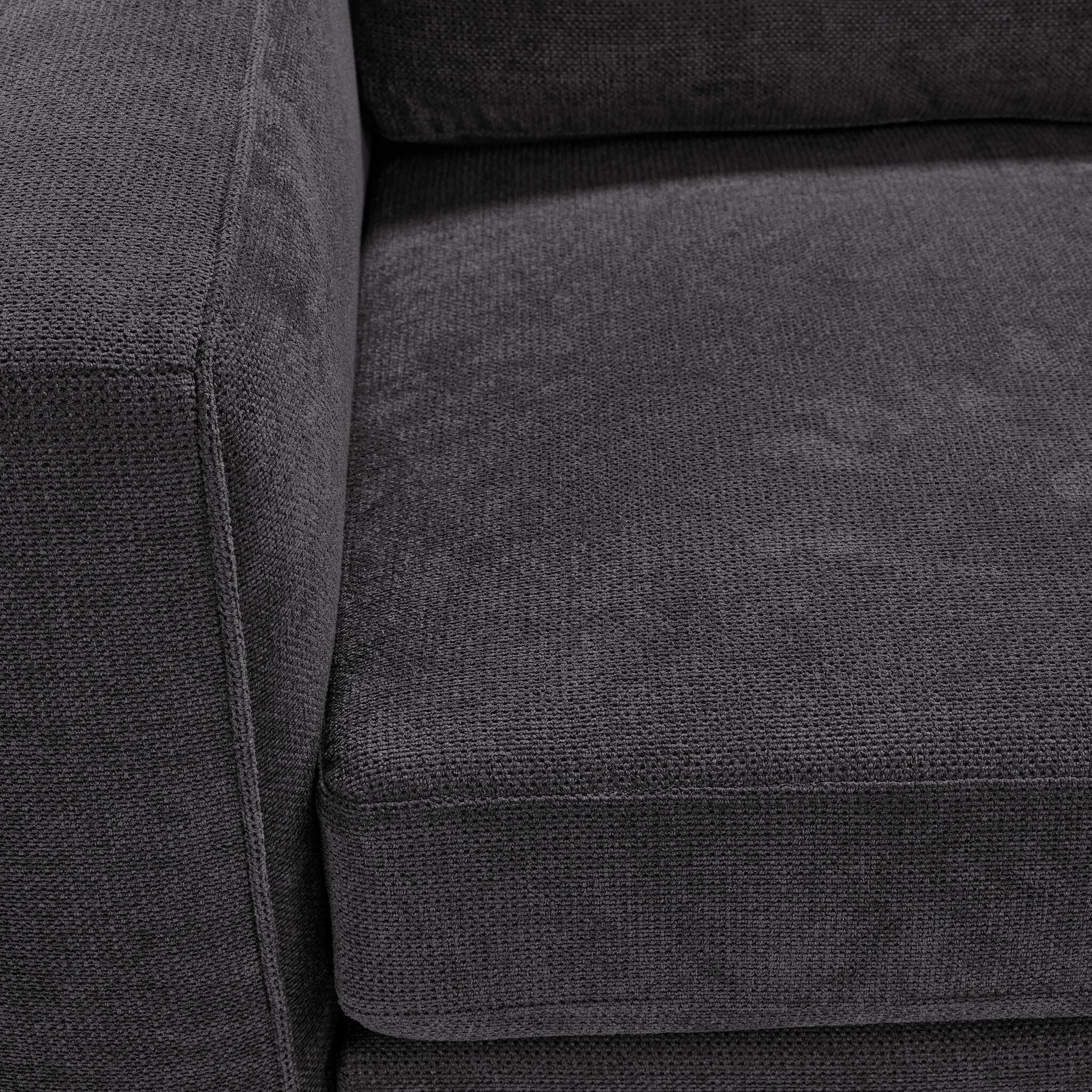 Feeling Connected - Connex 6-Piece Modular Sectional with Storage Console - Dark Grey