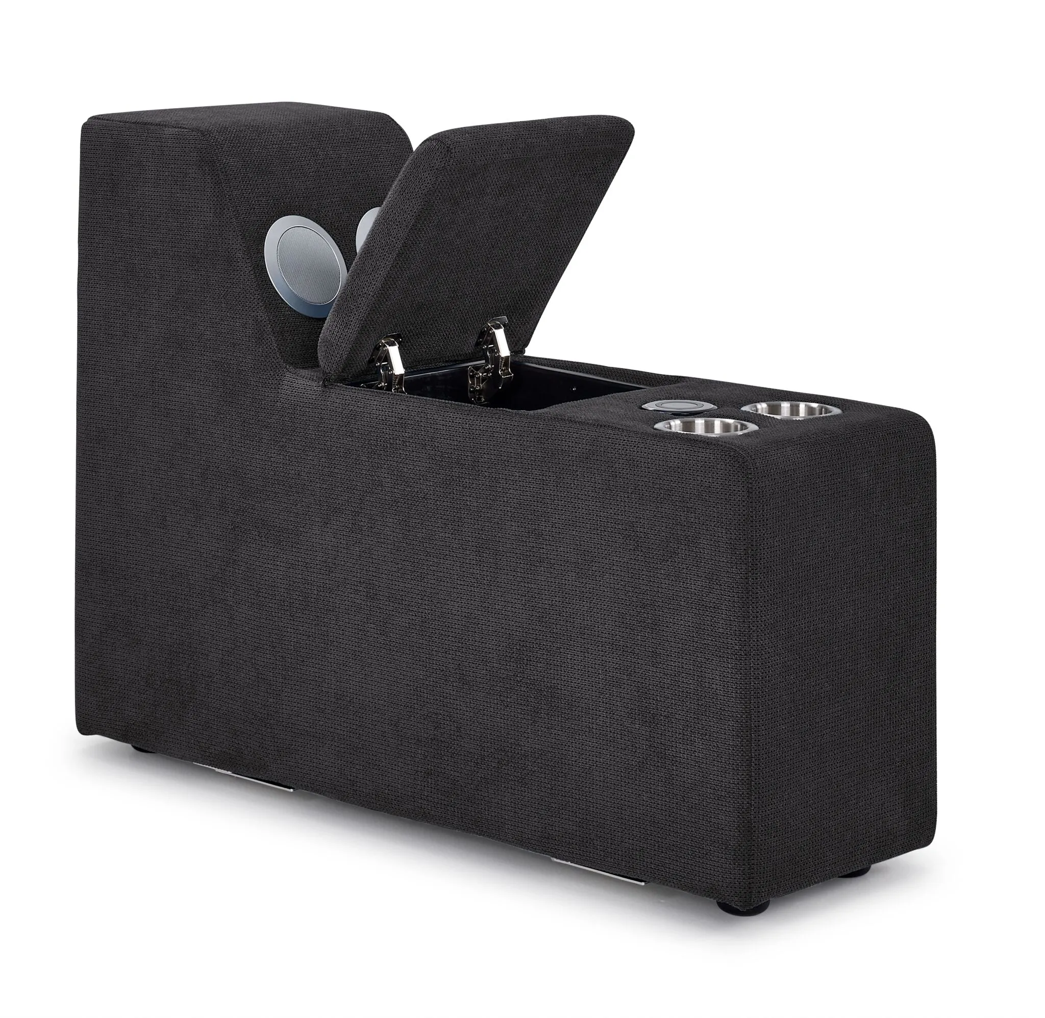Feeling Connected - Connex 6-Piece Modular Sectional with Storage Console - Dark Grey
