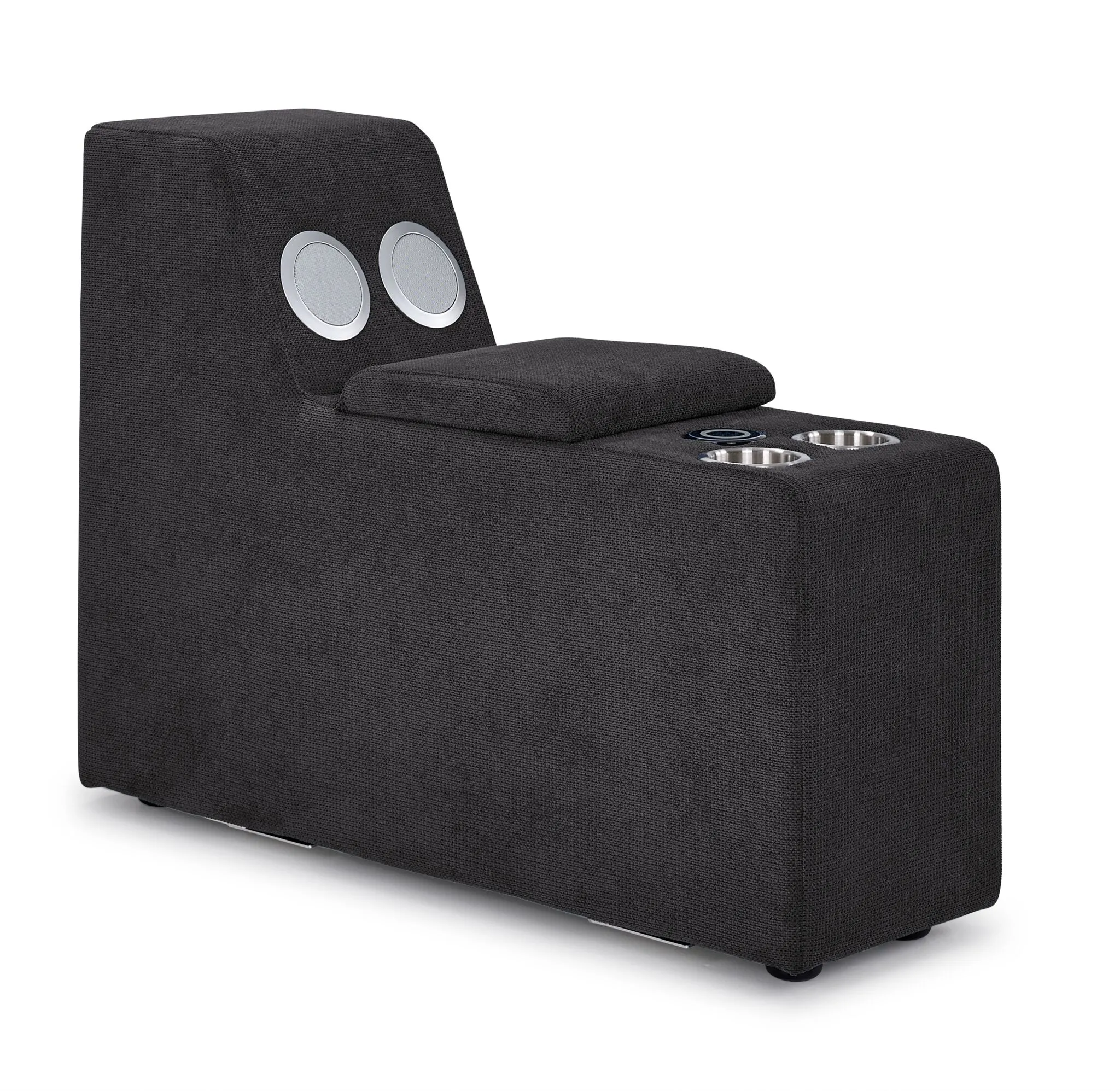 Feeling Connected - Connex 6-Piece Modular Sectional with Storage Console - Dark Grey