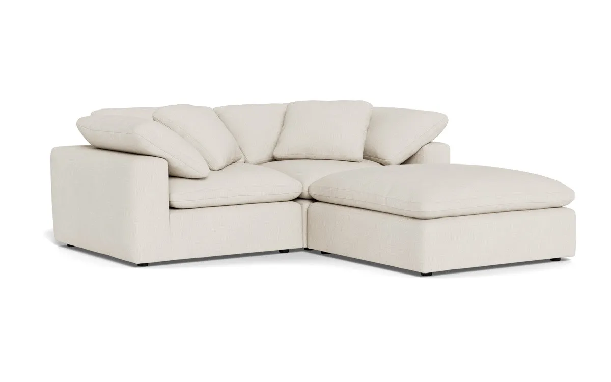Fluffy 2 Piece Sofa w/Otto