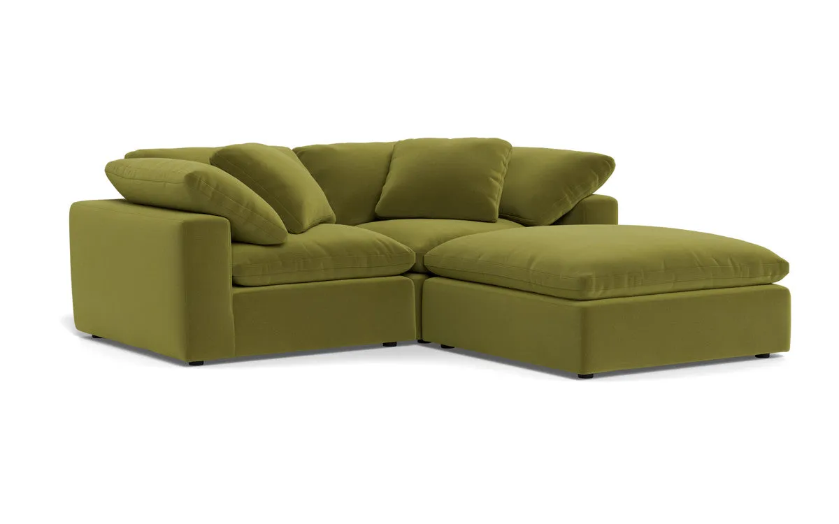 Fluffy 2 Piece Sofa w/Otto