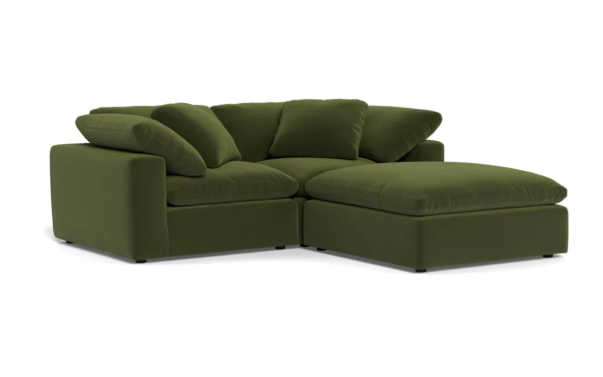 Fluffy 2 Piece Sofa w/Otto