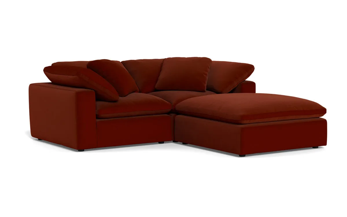Fluffy 2 Piece Sofa w/Otto