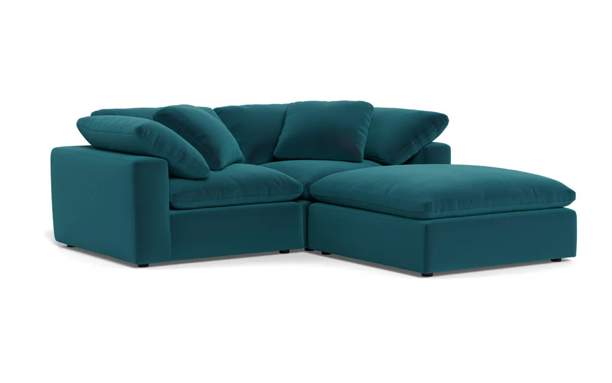 Fluffy 2 Piece Sofa w/Otto