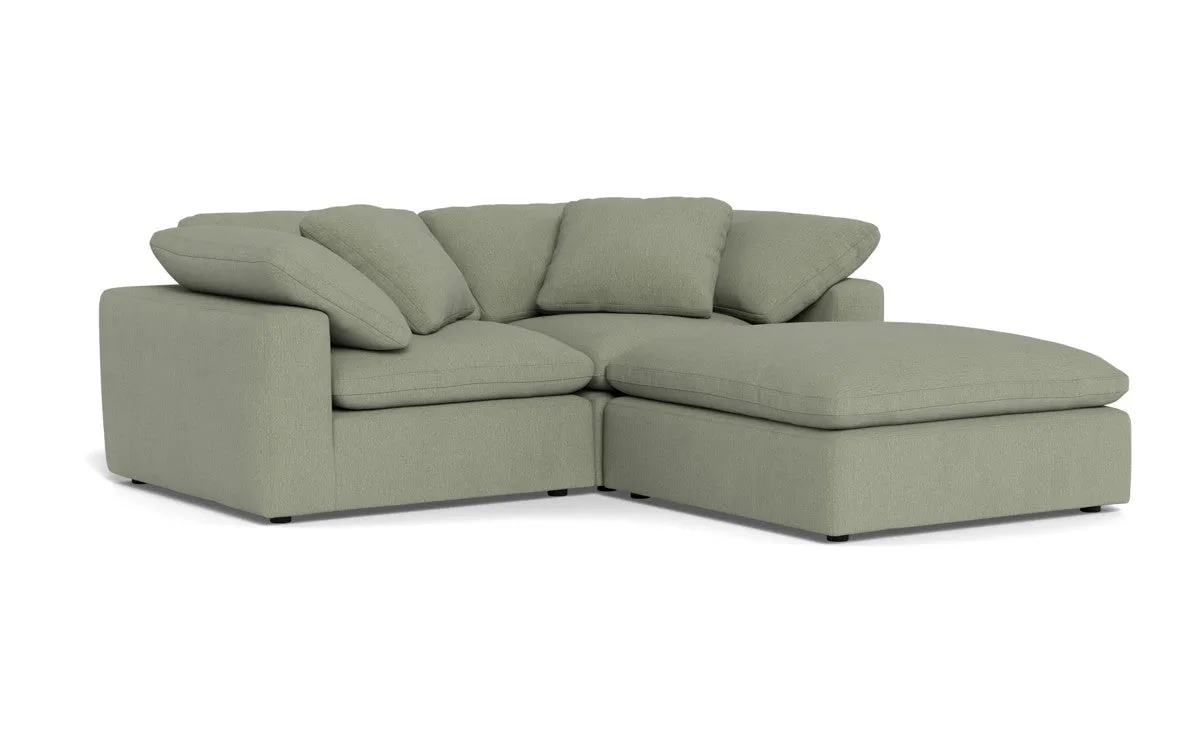 Fluffy 2 Piece Sofa w/Otto