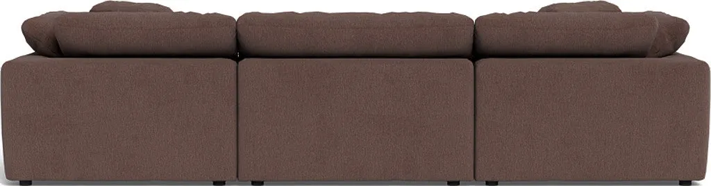 Fluffy 3 Piece Sofa W/Double Ottoman