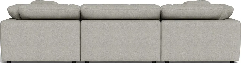 Fluffy 3 Piece Sofa W/Double Ottoman