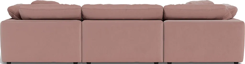 Fluffy 3 Piece Sofa W/Double Ottoman