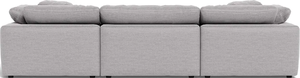Fluffy 3 Piece Sofa W/Double Ottoman