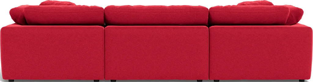Fluffy 3 Piece Sofa W/Double Ottoman