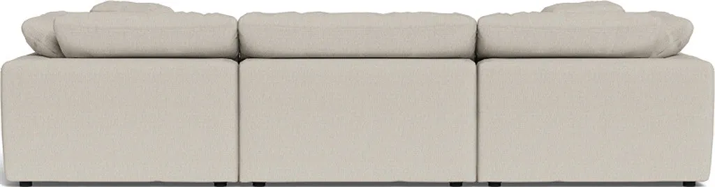 Fluffy 3 Piece Sofa W/Double Ottoman