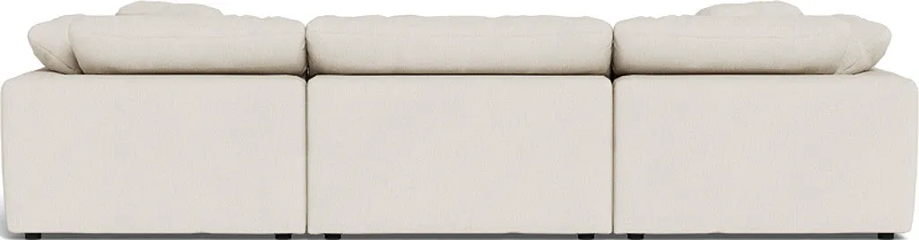 Fluffy 3 Piece Sofa W/Double Ottoman