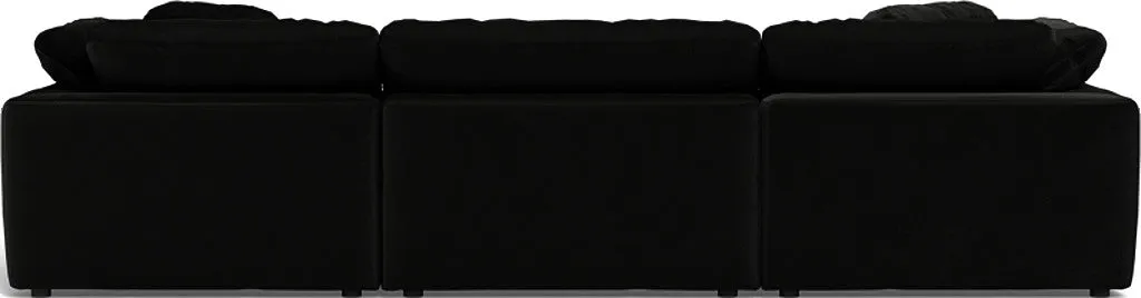 Fluffy 3 Piece Sofa W/Double Ottoman