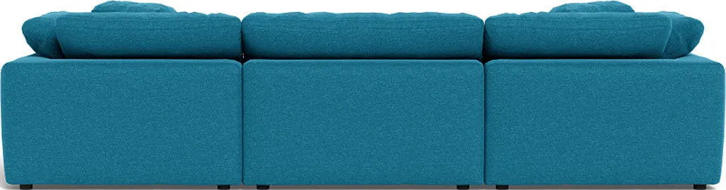 Fluffy 3 Piece Sofa W/Double Ottoman