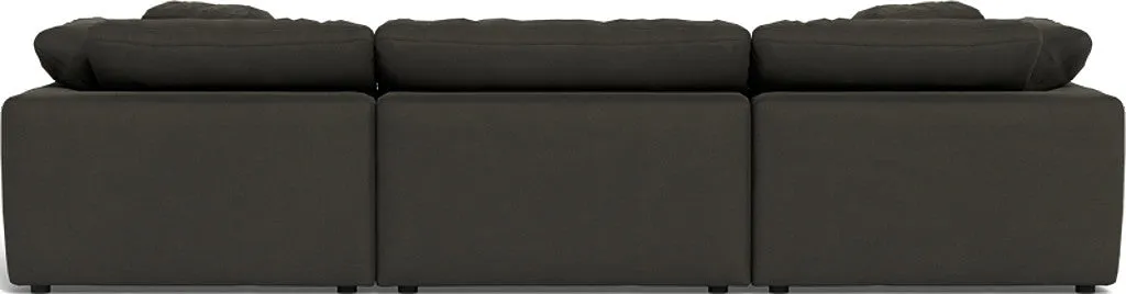 Fluffy 3 Piece Sofa W/Double Ottoman