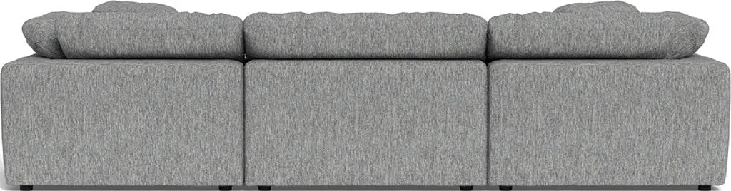 Fluffy 3 Piece Sofa W/Double Ottoman