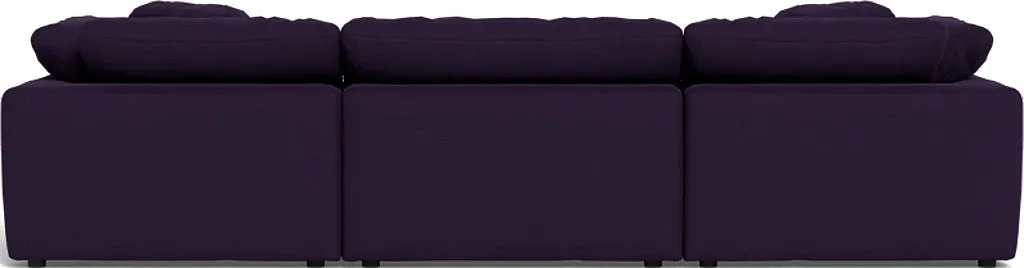 Fluffy 3 Piece Sofa W/Double Ottoman
