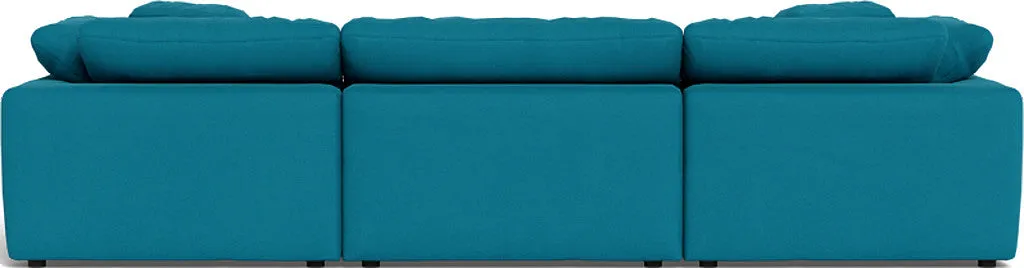 Fluffy 3 Piece Sofa W/Double Ottoman