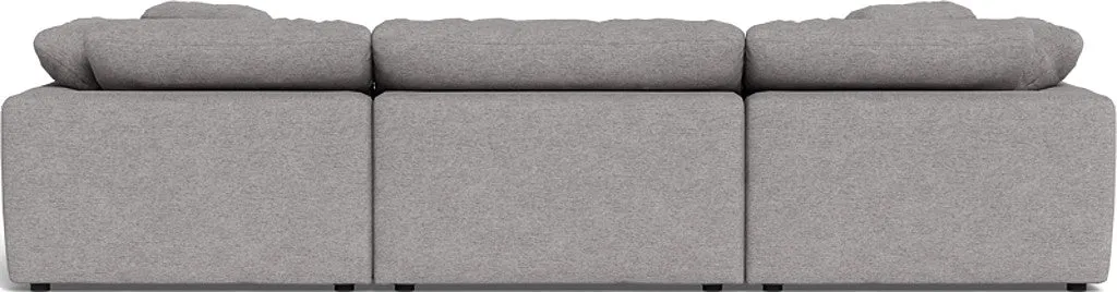 Fluffy 3 Piece Sofa W/Double Ottoman