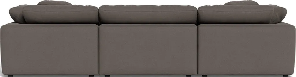 Fluffy 3 Piece Sofa W/Double Ottoman