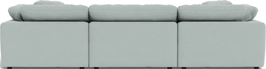 Fluffy 3 Piece Sofa W/Double Ottoman