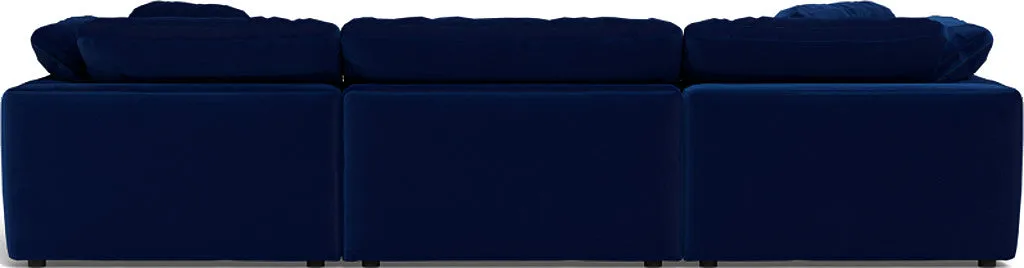 Fluffy 3 Piece Sofa W/Double Ottoman