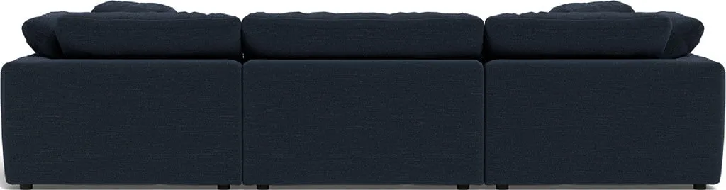 Fluffy 3 Piece Sofa W/Double Ottoman