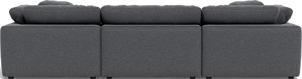 Fluffy 3 Piece Sofa W/Double Ottoman