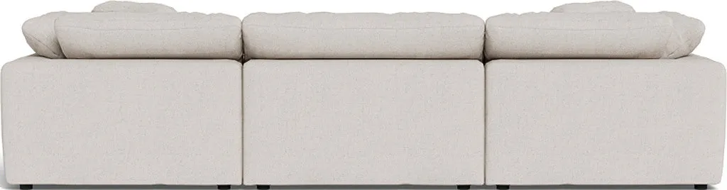 Fluffy 3 Piece Sofa W/Double Ottoman