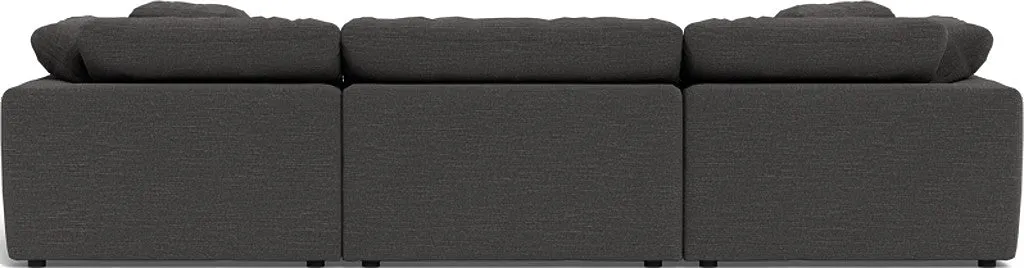 Fluffy 3 Piece Sofa W/Double Ottoman