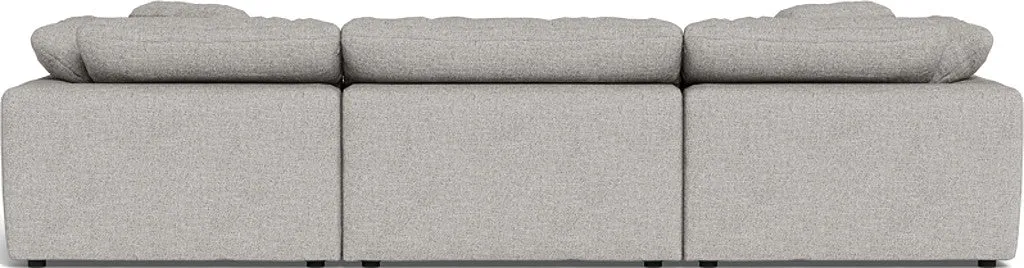 Fluffy 3 Piece Sofa W/Double Ottoman