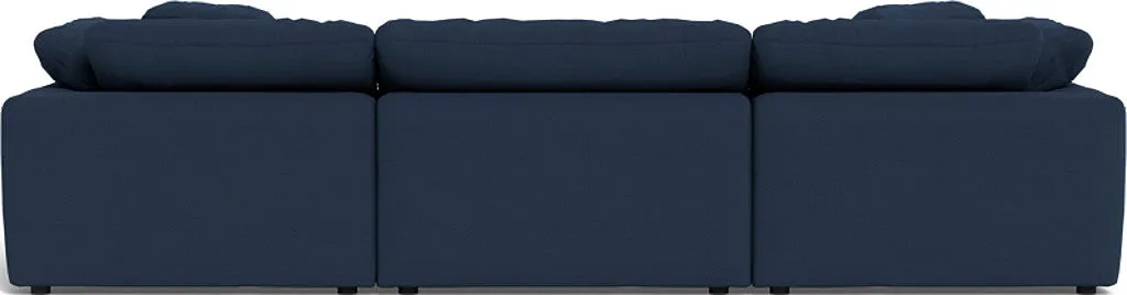 Fluffy 3 Piece Sofa W/Double Ottoman