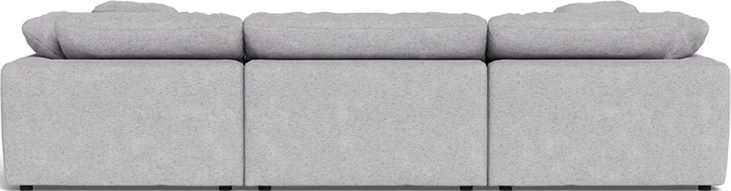 Fluffy 3 Piece Sofa W/Double Ottoman