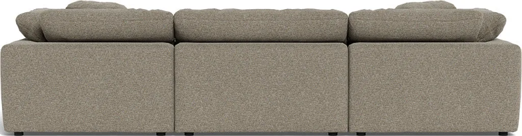 Fluffy 3 Piece Sofa W/Double Ottoman